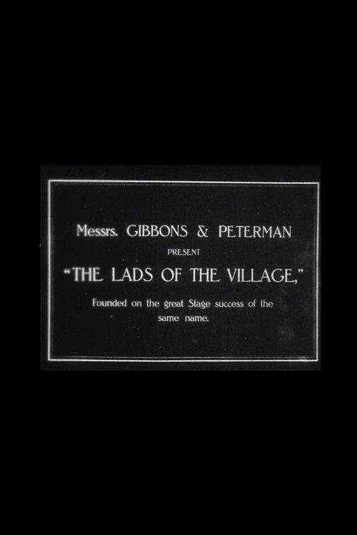 Movie poster for The Lads of the Village (1919)