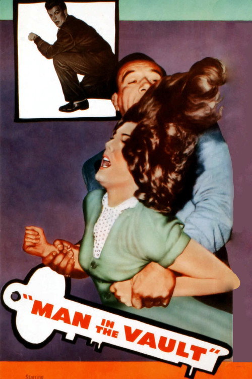 Movie poster for Man in the Vault (1956)