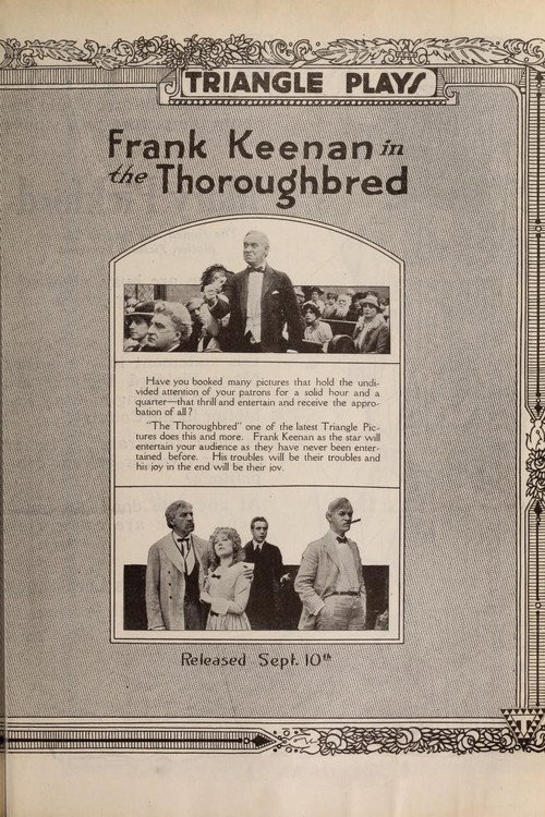 Movie poster for The Thoroughbred (1916)
