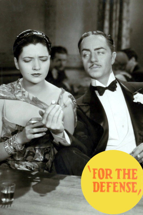 Movie poster for For the Defense (1930)