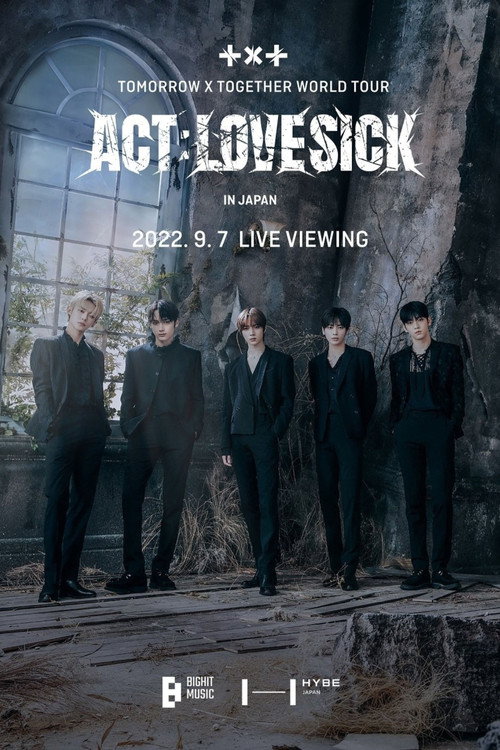 Movie poster for TOMORROW X TOGETHER WORLD TOUR 'ACT:LOVESICK' (2022)