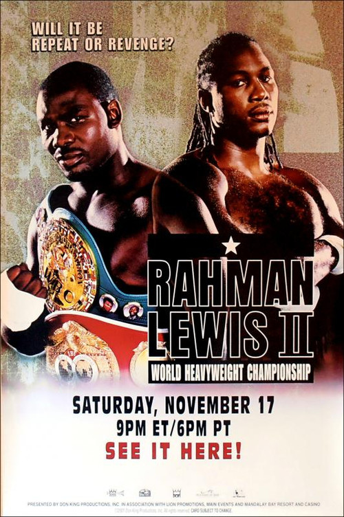 Movie poster for Hasim Rahman vs. Lennox Lewis II (2001)