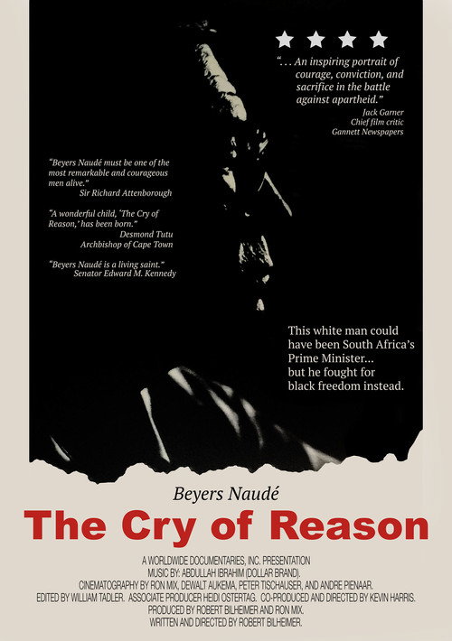 Movie poster for The Cry of Reason: Beyers Naude – An Afrikaner Speaks Out (1988)
