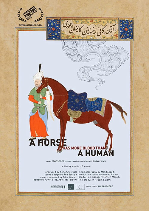 Movie poster for A Horse Has More Blood Than a Human (2020)