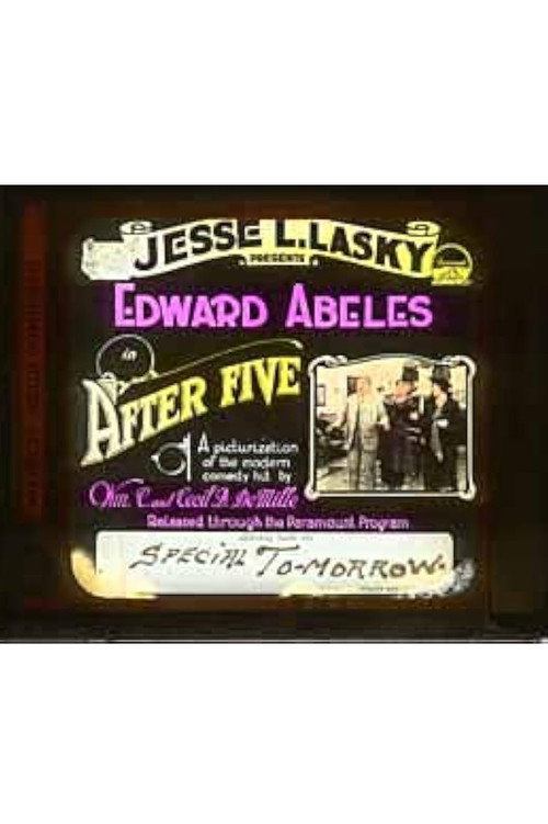 Movie poster for After Five (1915)