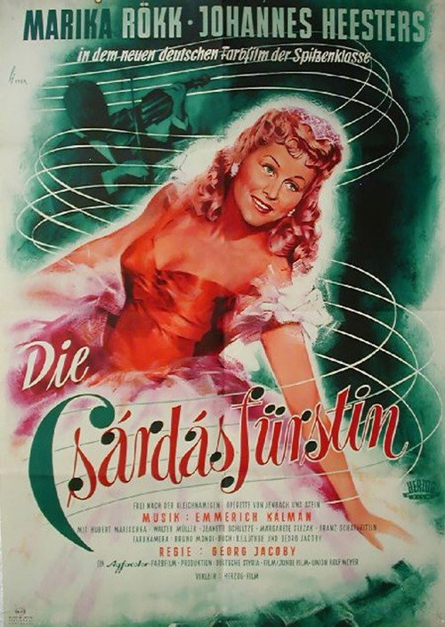 Movie poster for The Csardas Princess (1951)