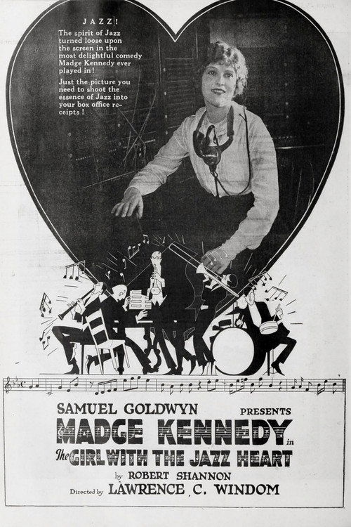 Movie poster for The Girl with the Jazz Heart (1921)