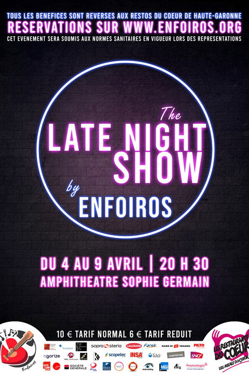 Movie poster for The Late Night Show by Enfoiros (2022)