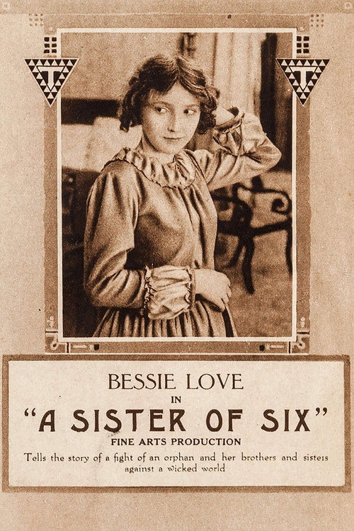Movie poster for A Sister of Six (1916)