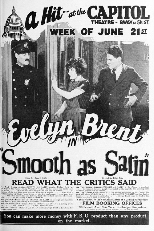 Movie poster for Smooth as Satin (1925)