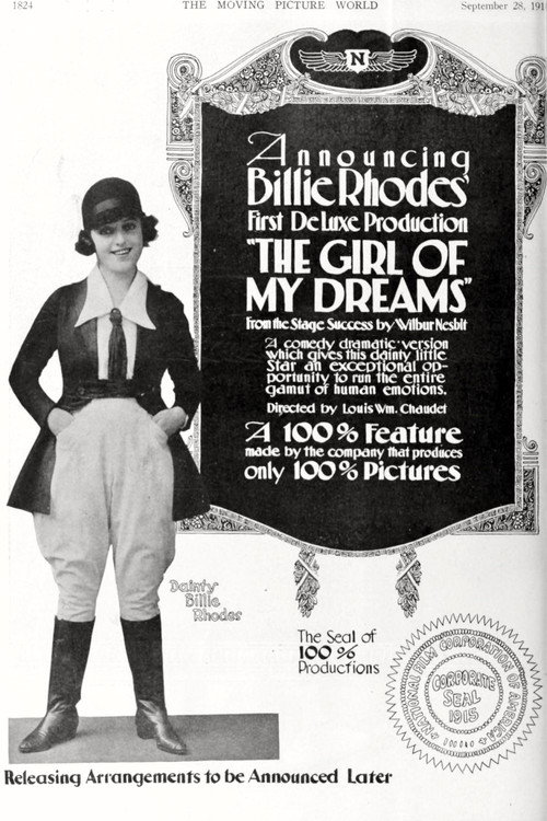 Movie poster for The Girl of My Dreams (1918)