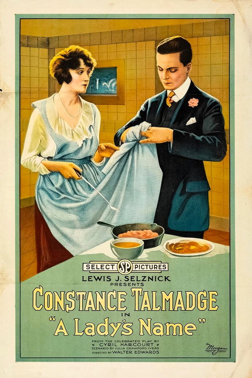 Movie poster for A Lady's Name (1918)