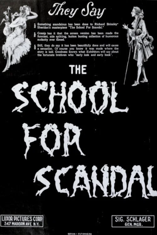 Movie poster for The School for Scandal (1923)