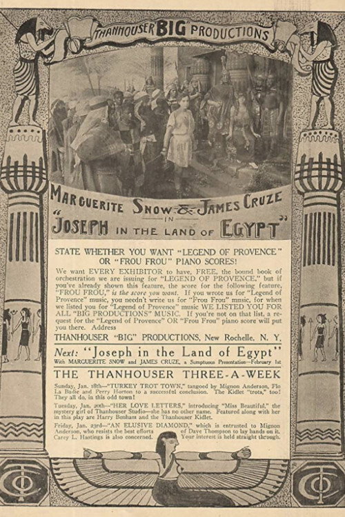 Movie poster for Joseph in the Land of Egypt (1914)