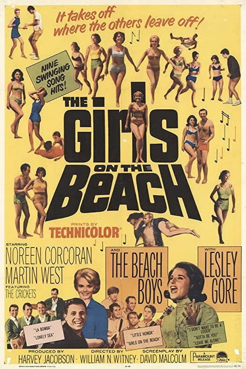 Movie poster for The Girls on the Beach (1965)