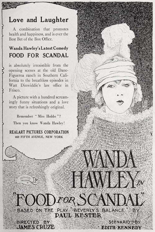 Movie poster for Food for Scandal (1920)