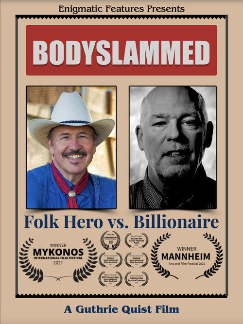 Movie poster for Bodyslammed: Folk Hero vs. Billionaire (2020)
