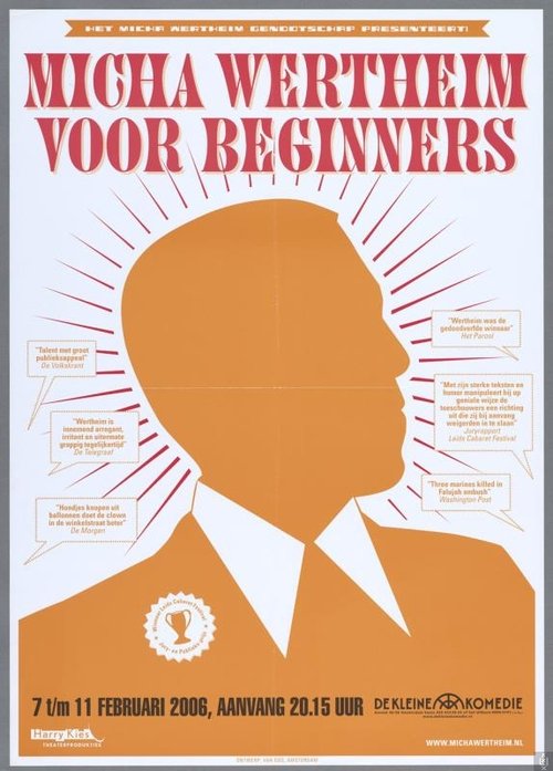 Movie poster for Micha Wertheim: Voor Beginners (2006)