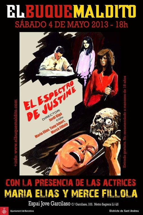 Movie poster for El espectro de Justine (1986)