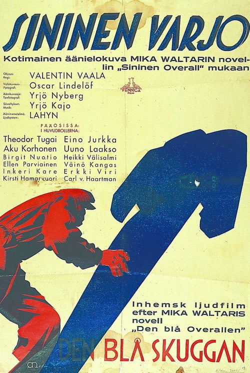 Movie poster for Sininen varjo (1933)