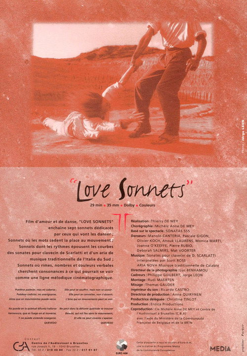 Movie poster for Love Sonnets (1993)
