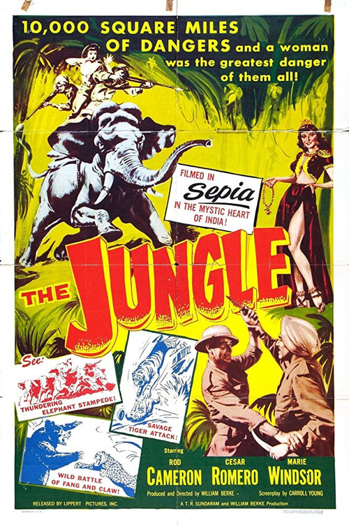 Movie poster for The Jungle (1952)