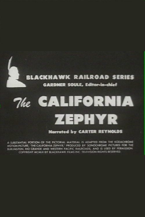 Movie poster for The California Zephyr (1952)