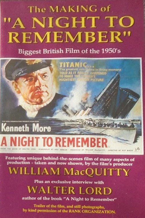 Movie poster for The Making of 'A Night to Remember' (1993)