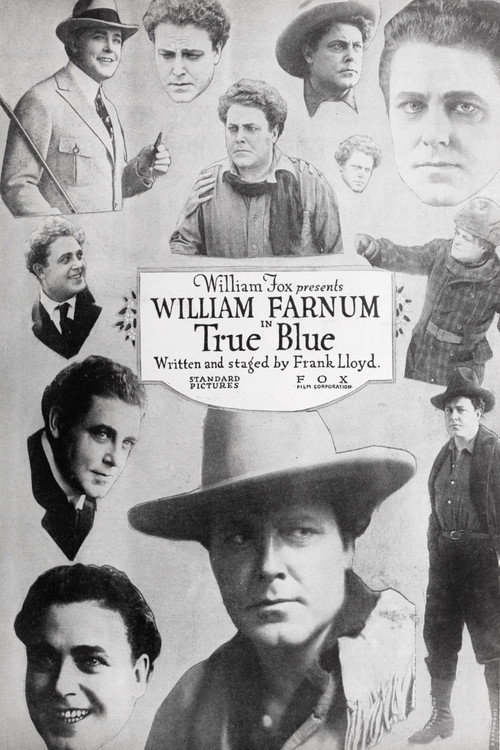 Movie poster for True Blue (1918)