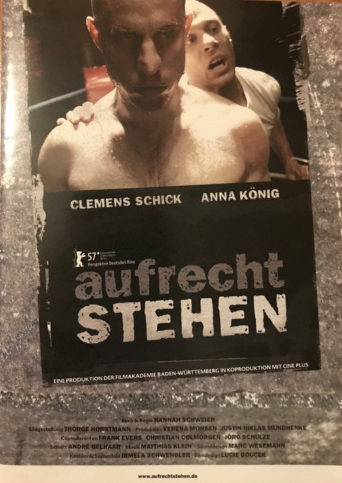 Movie poster for Aufrecht stehen (2006)