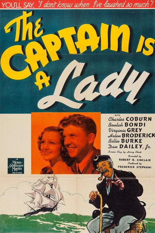 Movie poster for The Captain is a Lady (1940)