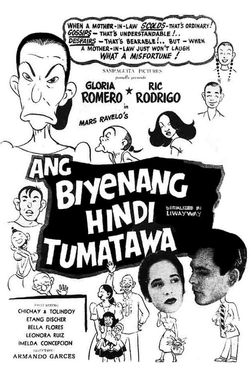 Movie poster for Ang Biyenang Hindi Tumatawa (1954)