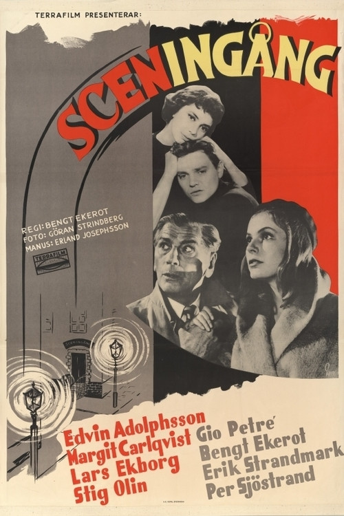 Movie poster for Sceningång (1956)