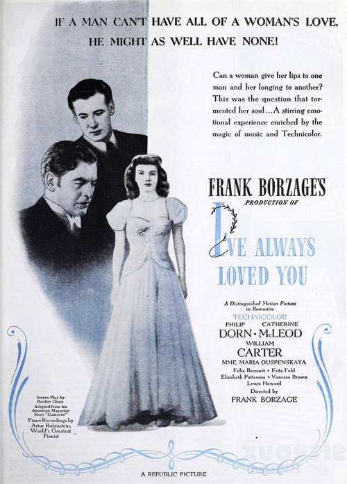 Movie poster for I've Always Loved You (1946)
