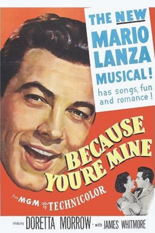 Movie poster for Because You're Mine (1952)