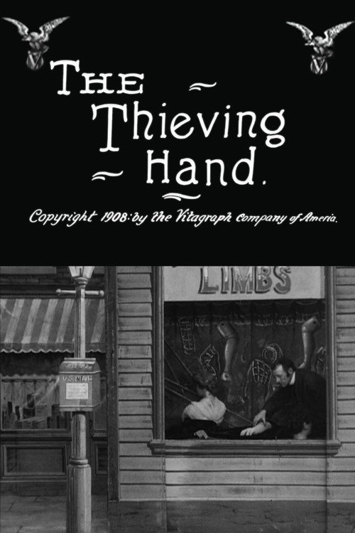Movie poster for The Thieving Hand (1908)