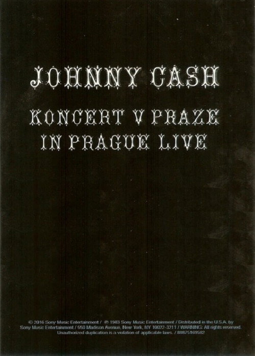 Movie poster for Johnny Cash: Live in Prague