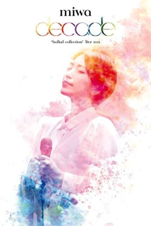 Movie poster for miwa "ballad collection" live 2021～decade～ (2021)
