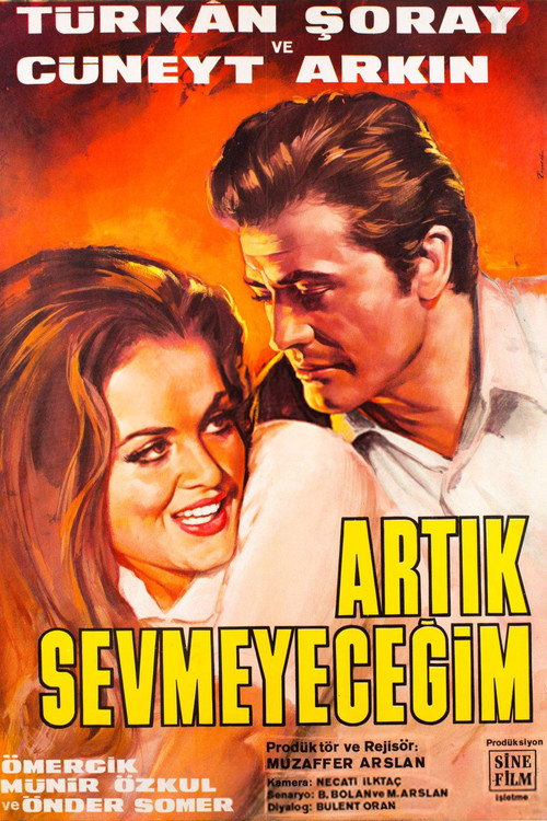 Movie poster for Artık Sevmeyeceğim (1968)