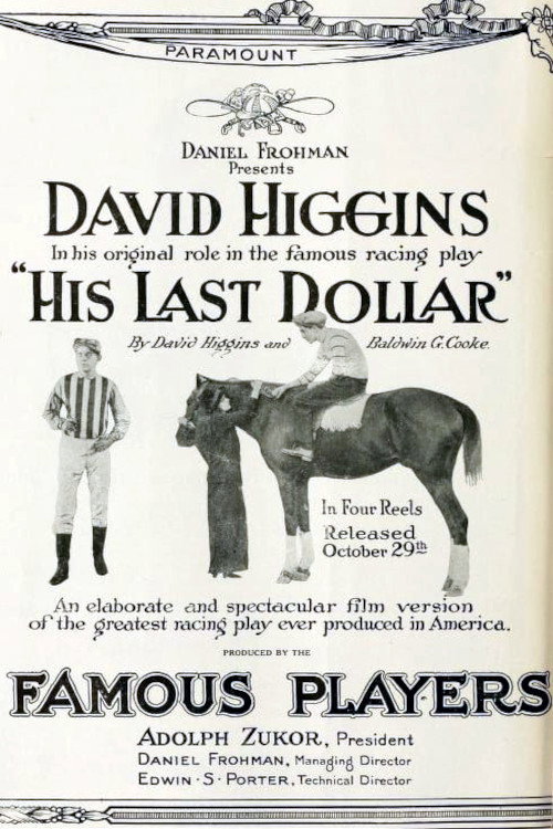 Movie poster for His Last Dollar (1914)