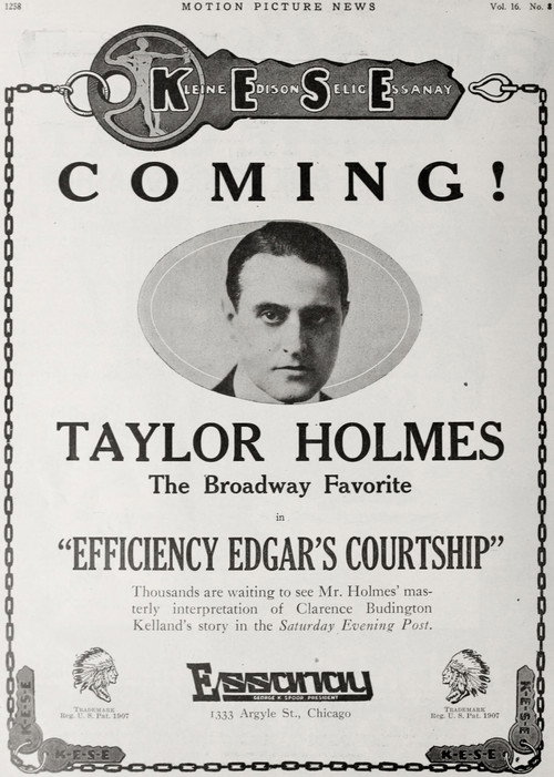 Movie poster for Efficiency Edgar's Courtship (1917)