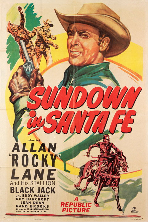 Movie poster for Sundown in Santa Fe (1948)