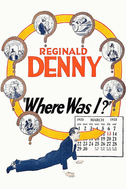 Movie poster for Where Was I? (1925)
