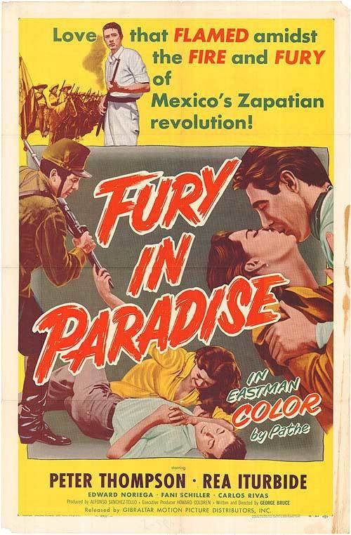 Movie poster for Fury in Paradise (1955)
