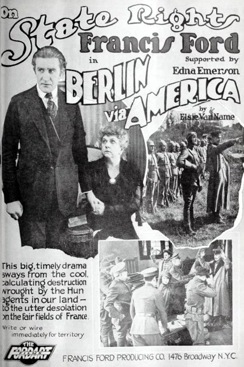 Movie poster for Berlin Via America (1918)