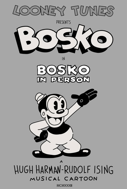 Movie poster for Bosko in Person (1933)