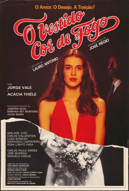 Movie poster for O Vestido Cor de Fogo (1985)