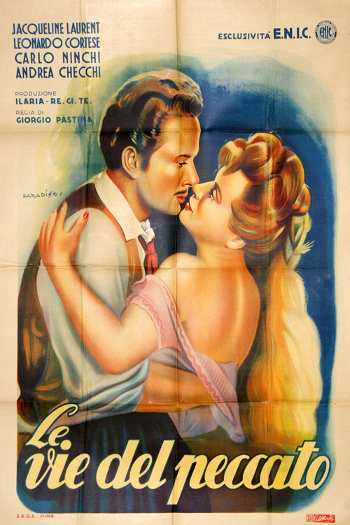 Movie poster for Le vie del peccato (1946)