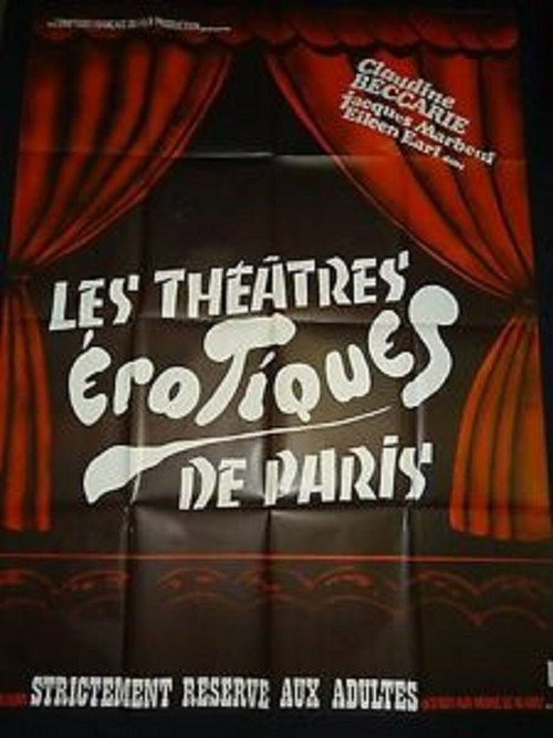 Movie poster for Les théâtres érotiques de Paris (1975)