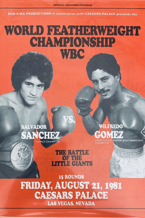 Movie poster for Salvador Sanchez vs. Wilfredo Gomez (1981)